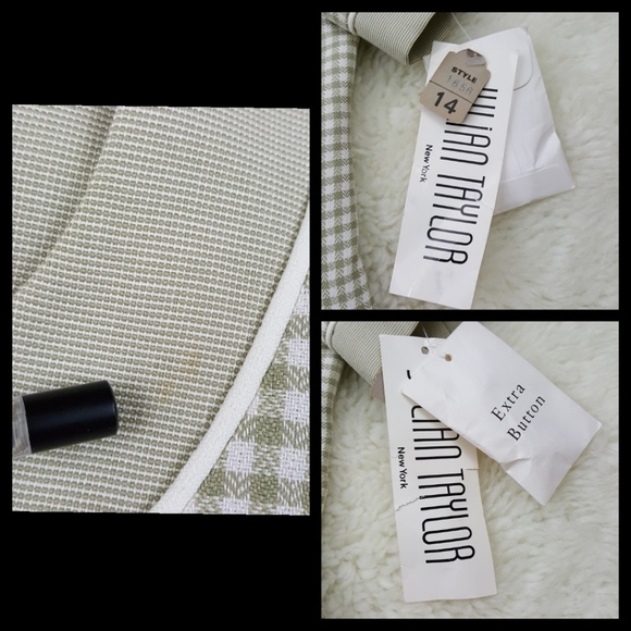 Vintage Julian Taylor Button Front Dress Sz 14 - Picture 7 of 8